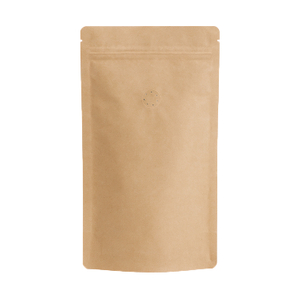 Saco de caf&eacute; com v&aacute;lvula e z&iacute;per